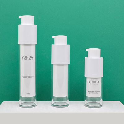 Forma redonda clara plástica das garrafas 15ml 30ml 50ml do empacotamento de FDA