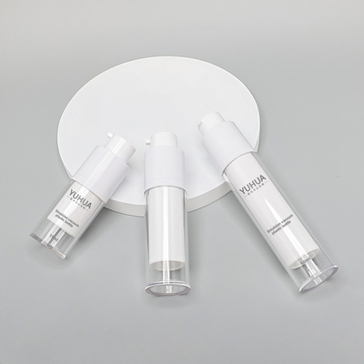 Forma redonda transparente plástica da garrafa 15ml 30ml 50ml do ANIMAL DE ESTIMAÇÃO mal ventilado