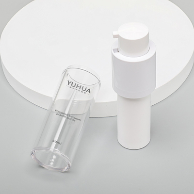 Forma redonda transparente plástica da garrafa 15ml 30ml 50ml do ANIMAL DE ESTIMAÇÃO mal ventilado