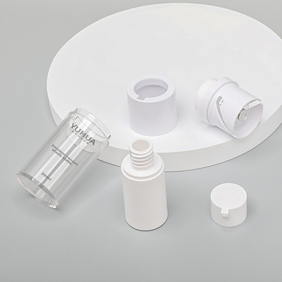 Forma redonda transparente plástica da garrafa 15ml 30ml 50ml do ANIMAL DE ESTIMAÇÃO mal ventilado