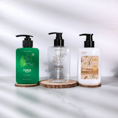 garrafa retangular do ANIMAL DE ESTIMAÇÃO 200ml com cor personalizada bomba da loção
