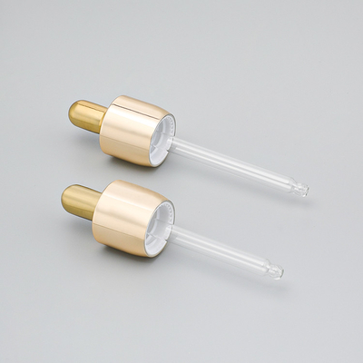 Garrafas UV luxuosas do conta-gotas do soro com CE 1.01oz de empacotamento dourado