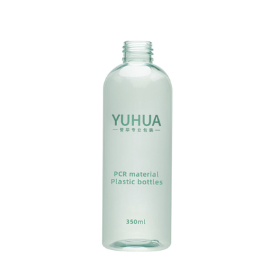 Garrafas amigáveis 100ml 300ml 500ml do empacotamento plástico de Eco com tampão branco