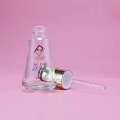 o soro de vidro do conta-gotas da imprensa de 30ml 1OZ engarrafa o carimbo quente