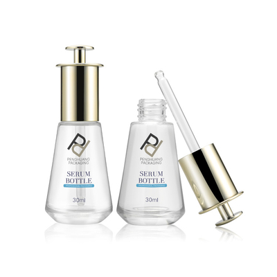 o soro de vidro do conta-gotas da imprensa de 30ml 1OZ engarrafa o carimbo quente