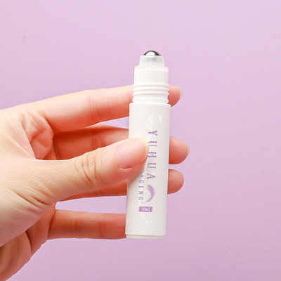 rolo plástico de 10ml 15ml PP no logotipo personalizado da garrafa cor branca