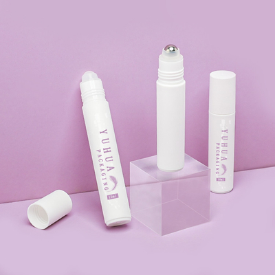 rolo plástico de 10ml 15ml PP no logotipo personalizado da garrafa cor branca
