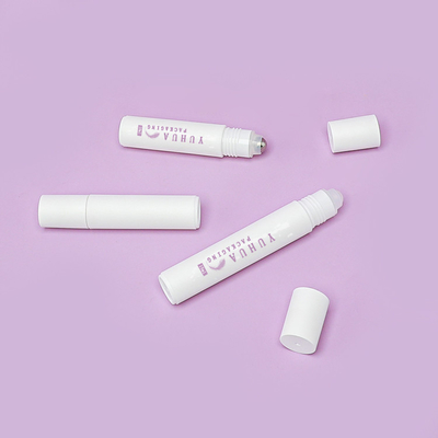 rolo plástico de 10ml 15ml PP no logotipo personalizado da garrafa cor branca