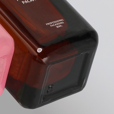 O vidro dourado da loção da bomba engarrafa o verde cor-de-rosa azul Amber Semi Color Transparent 30ml