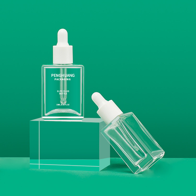 O conta-gotas do soro do retângulo 15ml de MSDS engarrafa o empacotamento do óleo da essência