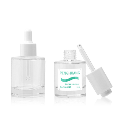 Impressão de vidro líquida da tela da garrafa do soro do cuidado 30ml da cara da essência