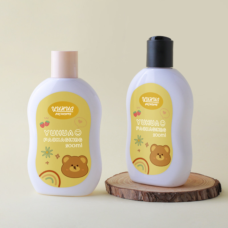 200 ml de frascos vazios de shampoo e condicionador de plástico de cor personalizada