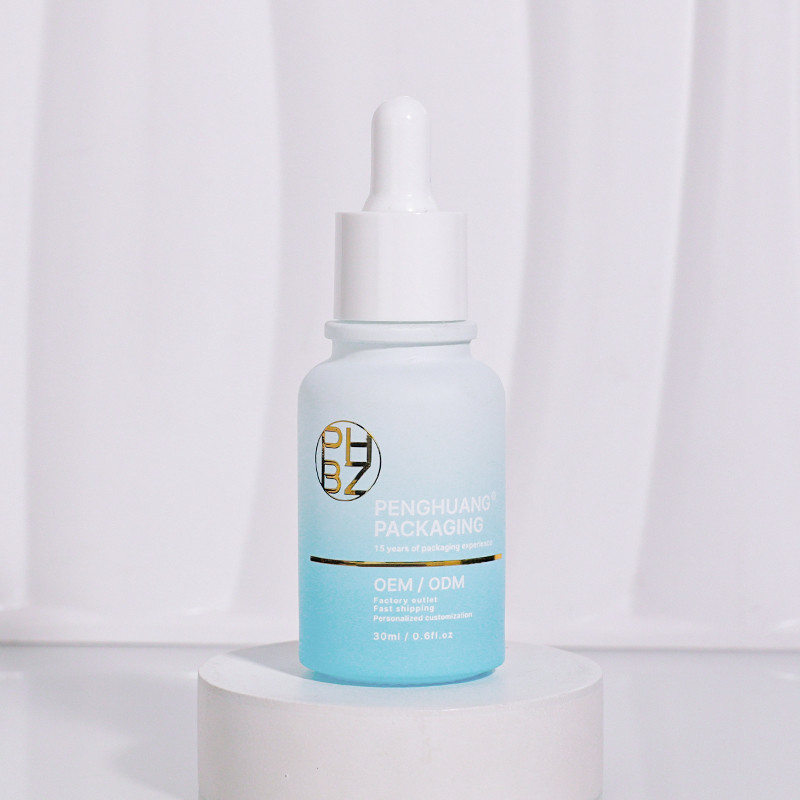 1 oz 30 ml de frascos de vidro com logotipo para óleo facial