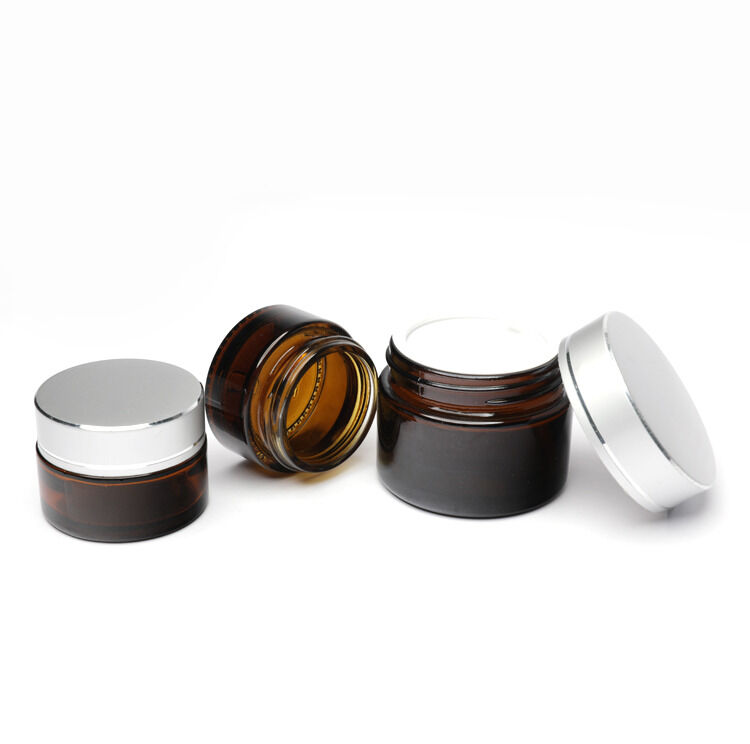 Conjunto de Embalagens Cosméticas de Vidro com Tratamento de Superfície de Serigrafia com Logotipo Personalizado e Personalização de Cor