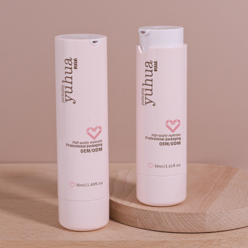 Frasco de Loção Plástico Durável com Bomba Airless e Design Personalizado Ideal para Embalagens Cosméticas e Armazenamento de Produtos Líquidos