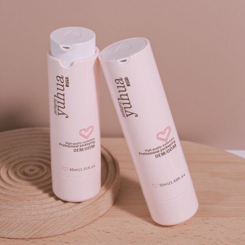 Adicione o seu logotipo Botão de tonificante de plástico Adequado para Shampoo Loção Botão de desinfetante de mãos e soluções de embalagem de hidratante