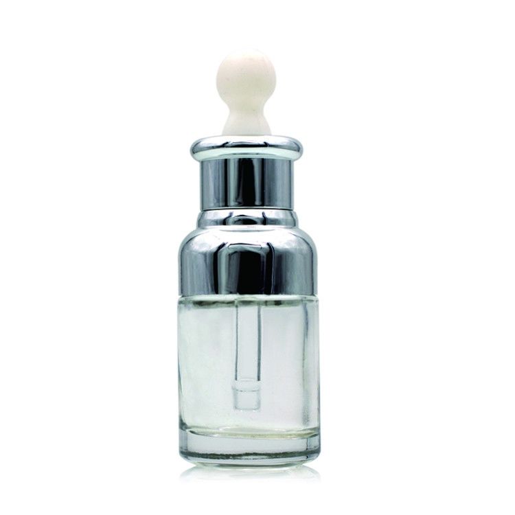 garrafa colorida do conta-gotas do espaço livre vazio cosmético da essência do óleo do soro da garrafa 35ml de vidro em S020 conservado em estoque