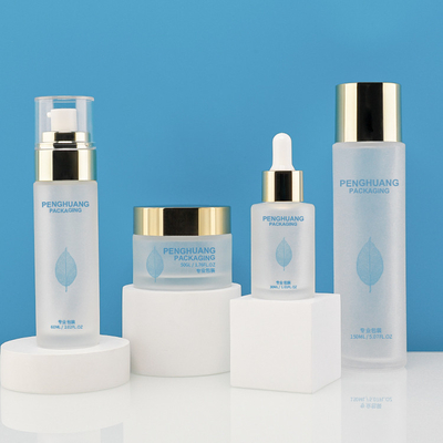 Grupo de empacotamento cosmético luxuoso do OEM com o tampão 150ml da bola redonda