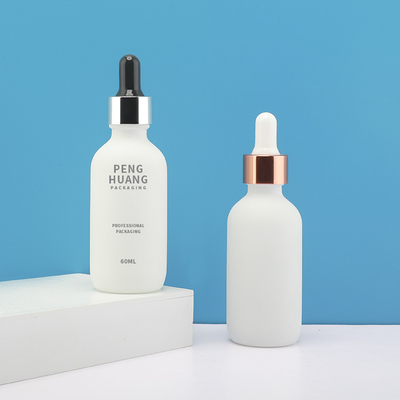 2oz 60ml geou a garrafa de Boston em volta da garrafa de vidro de vidro do conta-gotas do óleo de cabelo do óleo essencial