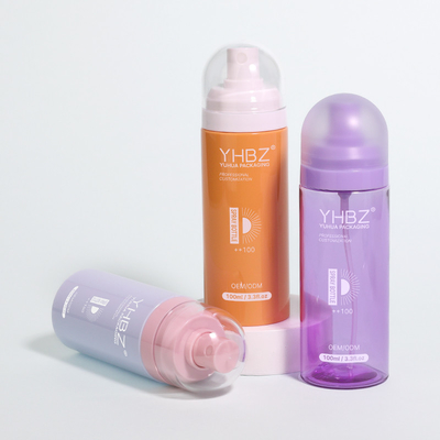 Reciclado hidratante de fixação de névoa fina Spray Flask 80ml 100ml 120ml 150ml cosmético Spray Flask