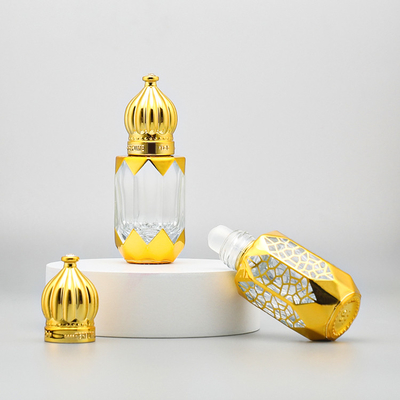 6ml 8ml 12ml Vidro Vazio Rolo Em Garrafa Luxury Cosmetic Packaging Container Perfumes Óleo Essencial Garrafa