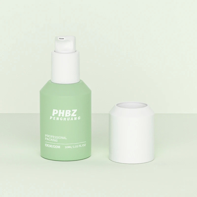 Tipo de vedação Loção bomba Loção garrafas de vidro simples e elegante para o corpo Loção de cabelo óleo soro óleo e tonificante facial