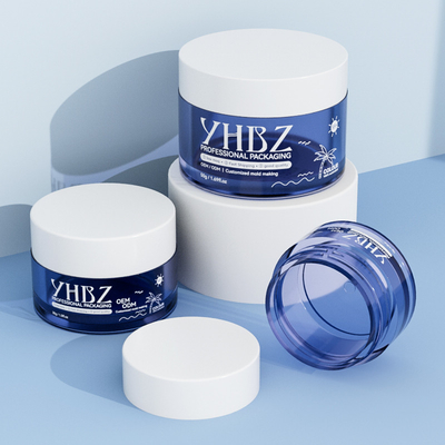 Grátis Pet jar manteiga do corpo Jar de creme de plástico para cuidados com a pele
