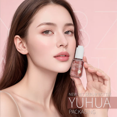 Garrafas de goteador de soro personalizáveis de 50 ml garrafas de plástico de soro de óleo claro ODM / OEM