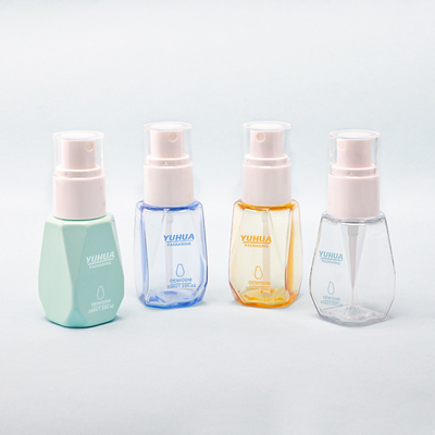 Spray de protetor solar transparente em frasco de spray de plástico PET para benefícios hidratantes