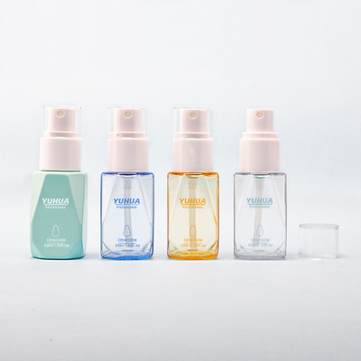 Botão hidratante de PET para protetor solar e spray de álcool em material plástico
