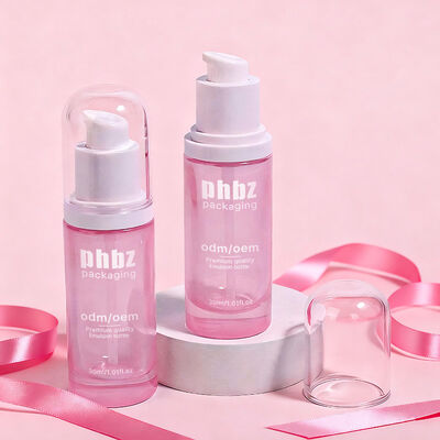 Botões de vidro para loções de vidro com acessório de bomba Material de garrafa de vidro resistente concebido para loções de beleza e cuidados com a pele