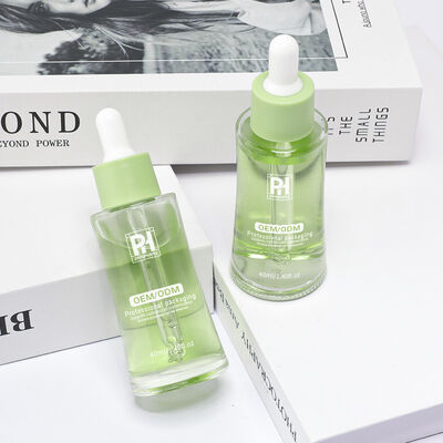 Garrafas de gotejamento de soro hermético à prova de vazamento com cores personalizadas e impressão de logotipo adequadas para aplicações de embalagens cosméticas