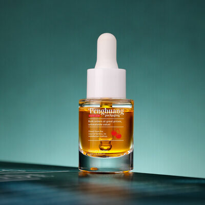 Frascos conta-gotas de soro com design à prova de vazamento e hermético com cor personalizada e impressão de logotipo, perfeitos para necessidades de embalagem de cosméticos de luxo