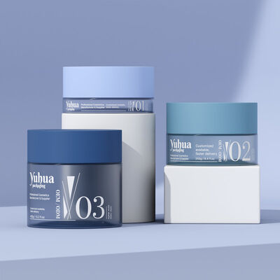 Embalagens de plástico personalizáveis Garrafas concebidas para loções de tónico cosmético recipientes de soro com plástico durável e personalização do logotipo