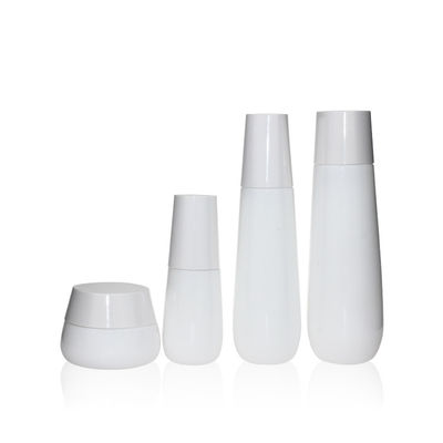 Empacotamento branco do leite 50g 100ml 150ml Opal Glass Bottle Empty For Skincare