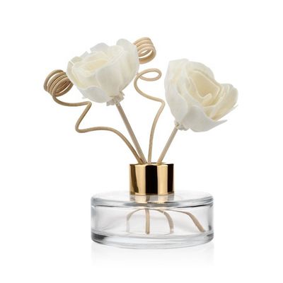 Varas de borracha vazias do Rattan do bujão de 95ml Reed Diffuser Glass Bottle With