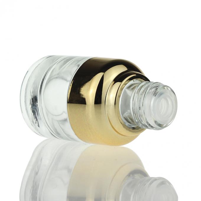 O ombro de alumínio de alta qualidade de 20 ml engarrafa a garrafa cosmética S032 do conta-gotas do soro da essência do vidro dos cuidados com a pele