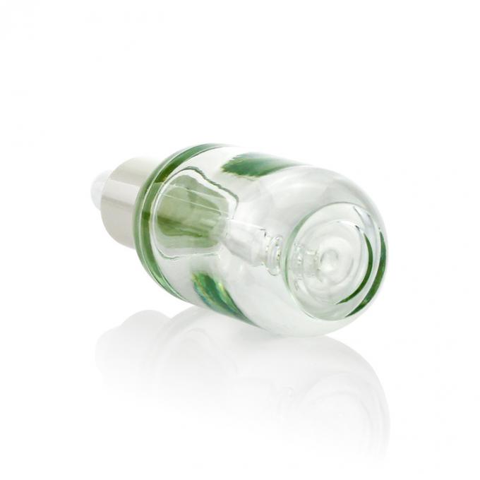 Cosméticos plásticos claros da garrafa da venda quente 15ML PETG em volta da garrafa extravagante do soro do olho do conta-gotas