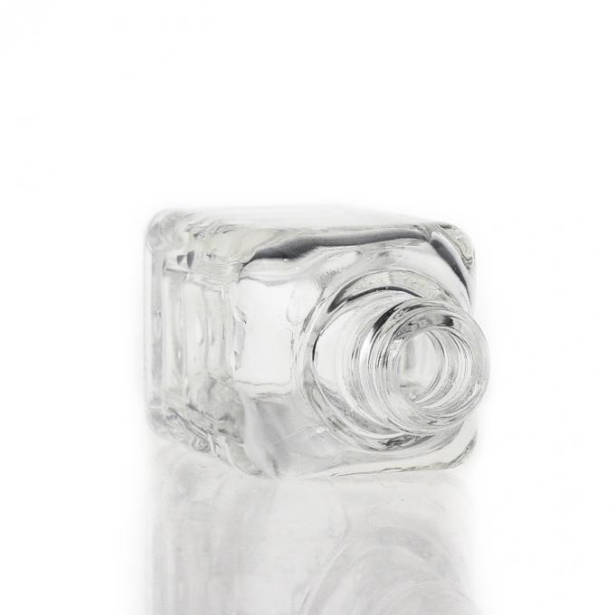 Garrafa 35ml de vidro luxuosa de empacotamento cosmética clara do soro do projeto novo com conta-gotas