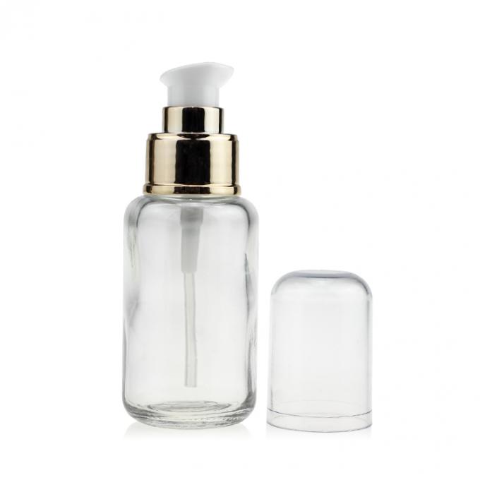 garrafa de vidro líquida cosmética vazia da fundação da garrafa da loção do vidro da composição 50ml