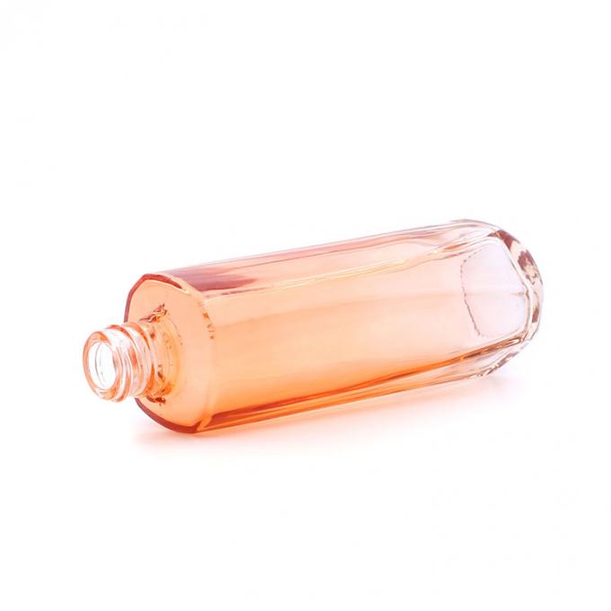 cosmético de empacotamento de vidro da garrafa da loção luxuosa dos cuidados com a pele 120ml