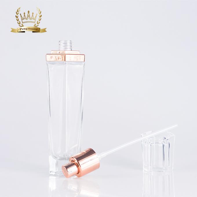 30g 50g personalizou o vidro de empacotamento do frasco de creme cosmético luxuoso com a bomba acrílica do tampão e do ouro