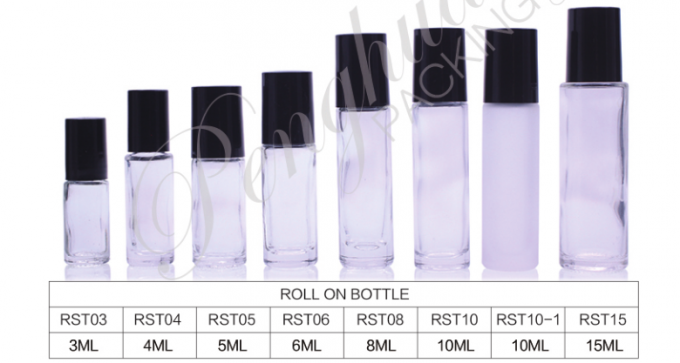 O vidro perfuma 10 Ml de rolo líquido da bola de rolo em garrafas para óleos essenciais
