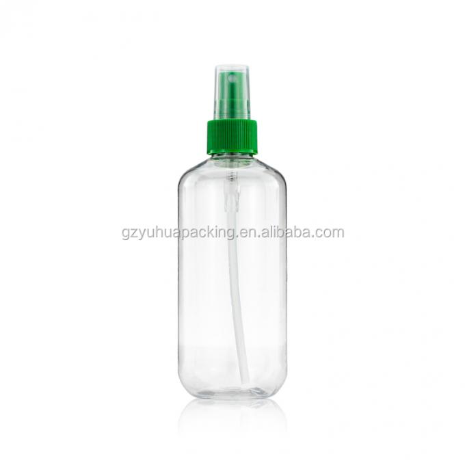 garrafa plástica do animal de estimação 300ml vazio com a bomba para o sanitizer e o álcool da carta branca da lavagem