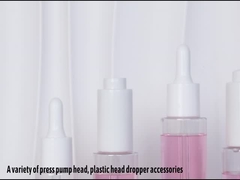 Empacotamento claro feito sob encomenda da garrafa da loção do soro do cilindro 30ml 40ml 50ml 60ml