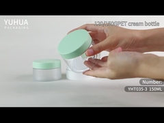 O costume geou frascos de creme plásticos com a tampa