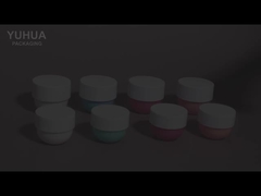 frasco de plástico cosmético de luxo com tampa