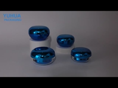 Copo de creme de plástico de cor azul ou personalizada para manteiga corporal Creme para olhos ou creme facial