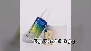 Garrafas redondas personalizadas para embalagens de cosméticos de luxo